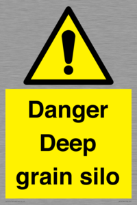 Danger Deep grain silo